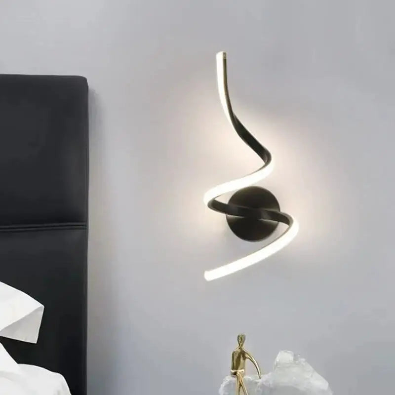 Nordic Modern Design Wall Lamp White Iron E12 Indoor Decorative Home Bedroom Living Room Corridor Standard Switch