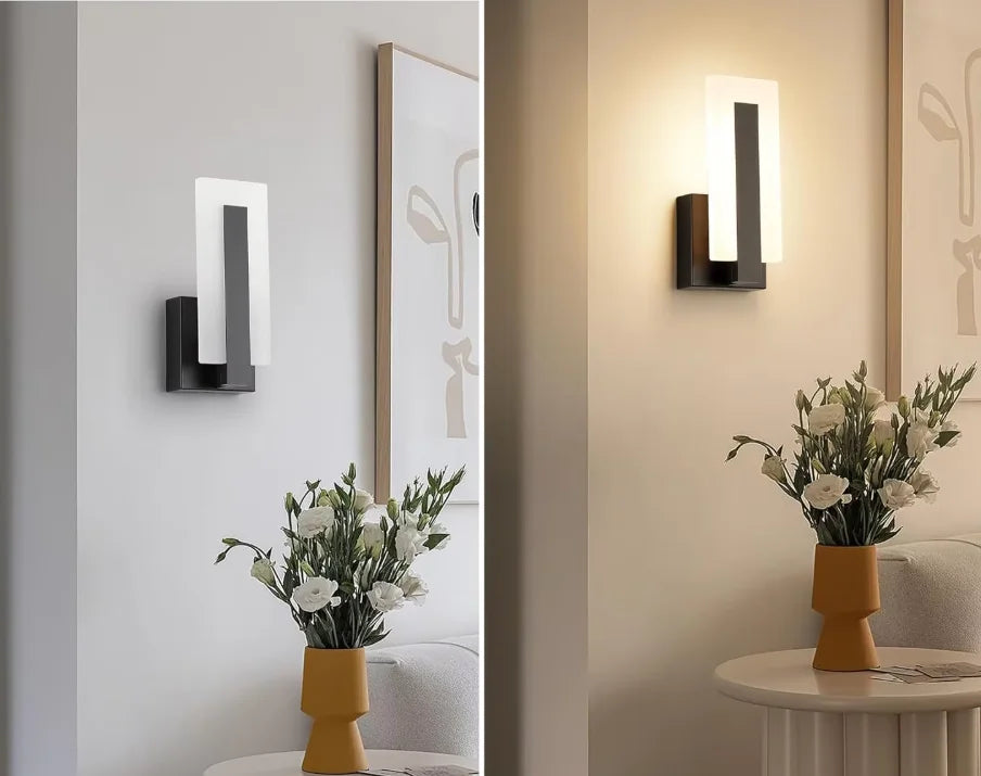 Nordic Modern Design Wall Lamp White Iron E12 Indoor Decorative Home Bedroom Living Room Corridor Standard Switch