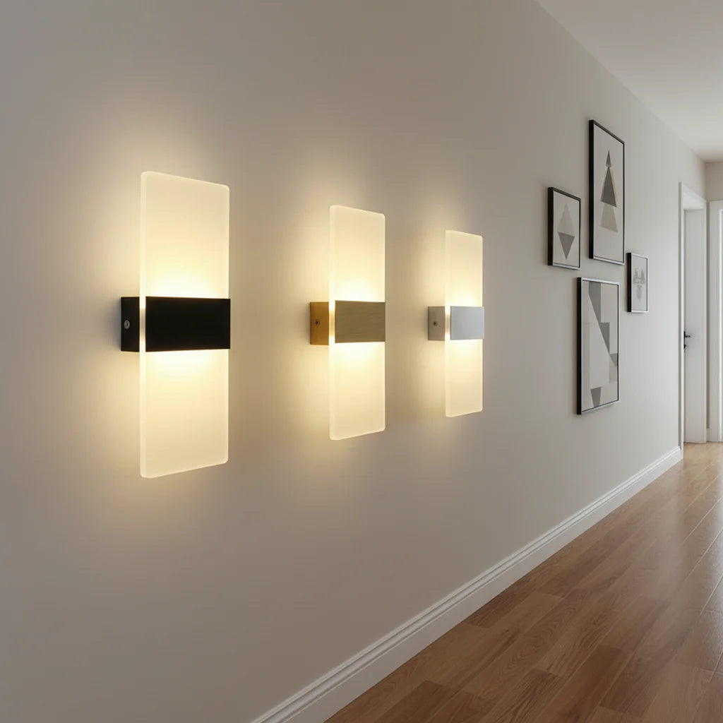 Nordic Modern Design Wall Lamp White Iron E12 Indoor Decorative Home Bedroom Living Room Corridor Standard Switch