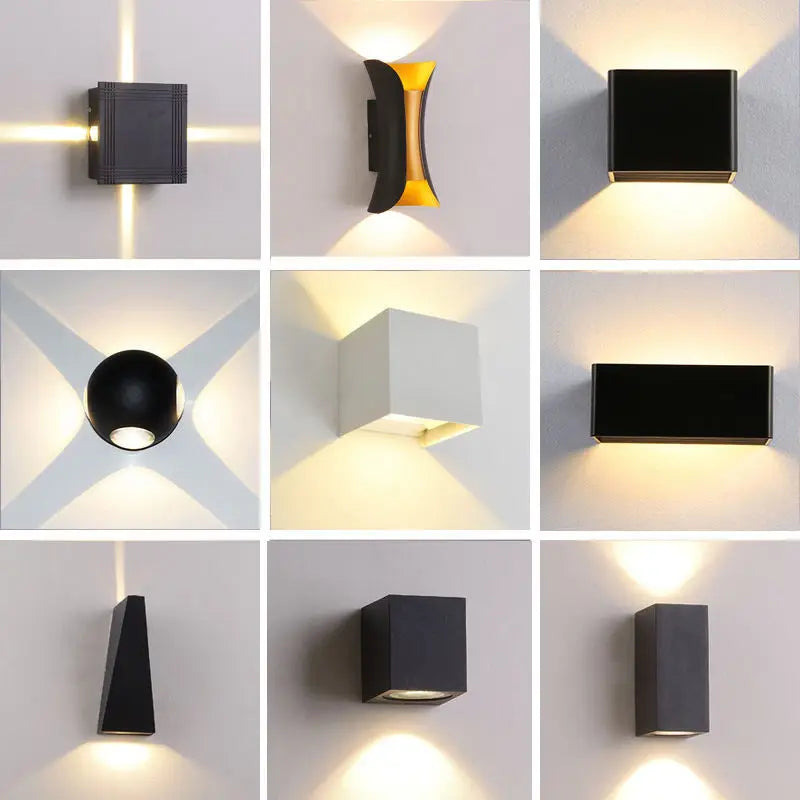 Nordic Modern Design Wall Lamp White Iron E12 Indoor Decorative Home Bedroom Living Room Corridor Standard Switch