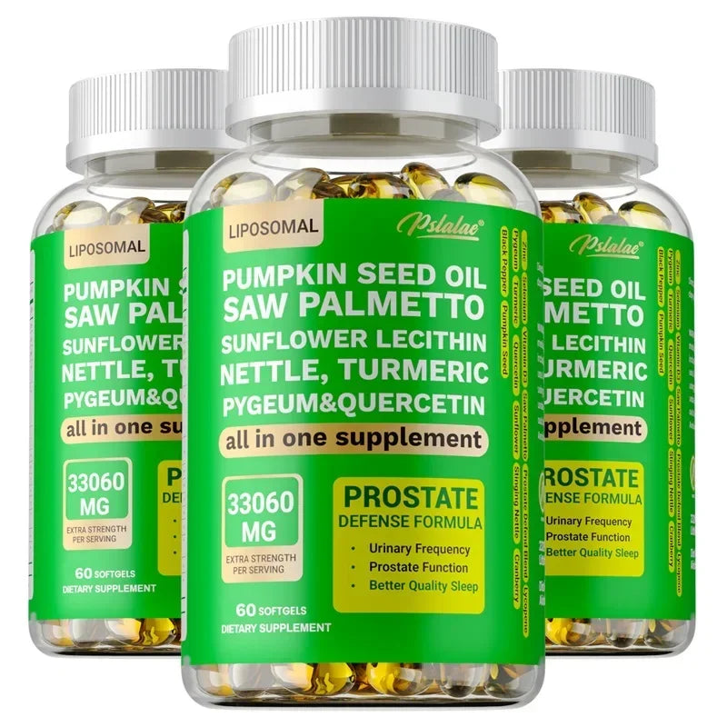 Prostate Support Supplement - DHT Blocker, Promotes Urinary and Prostate Health, Benefits Men's Health - Vegan