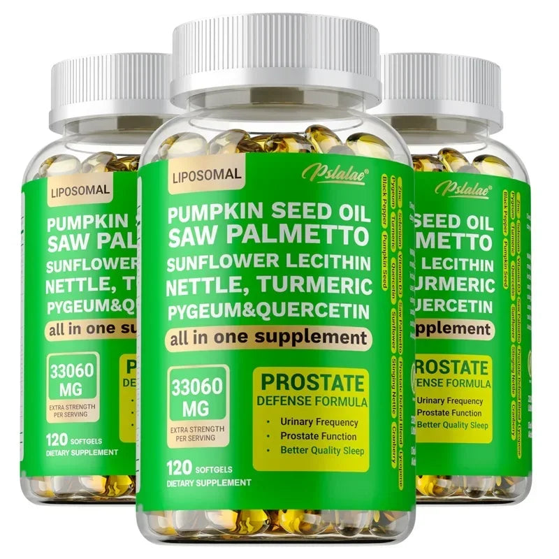 Prostate Support Supplement - DHT Blocker, Promotes Urinary and Prostate Health, Benefits Men's Health - Vegan
