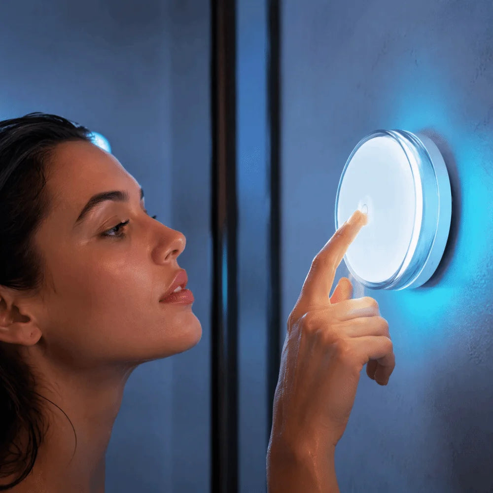 Magnetic Charging Shower Light Wireless Magnetic Color Changing Ambient Light IP Waterproof 15 RGBW Colors Mood Light Indoor