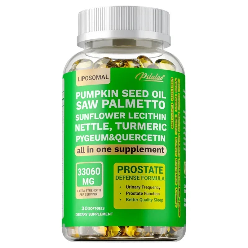 Prostate Support Supplement - DHT Blocker, Promotes Urinary and Prostate Health, Benefits Men's Health - Vegan