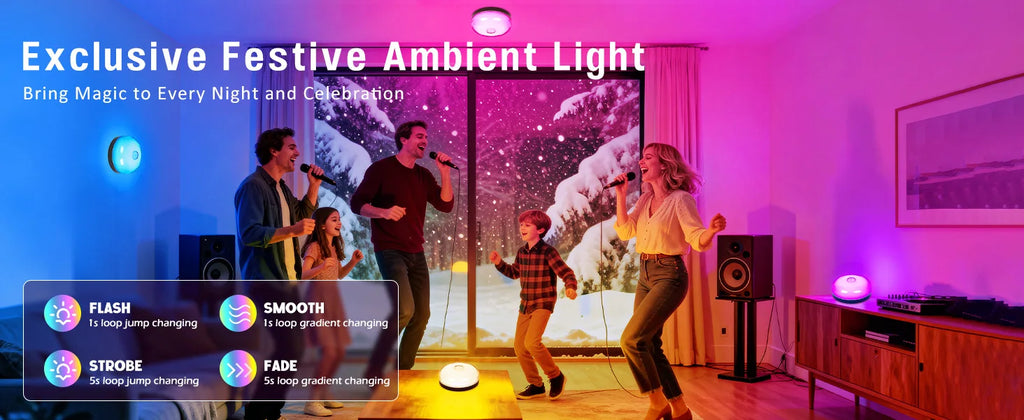 Waterproof Shower Light 15 Color Rechargeable LED with Remote Timer Wireless Magnetic Ceiling Light for Bathroom Shower Bedroom
